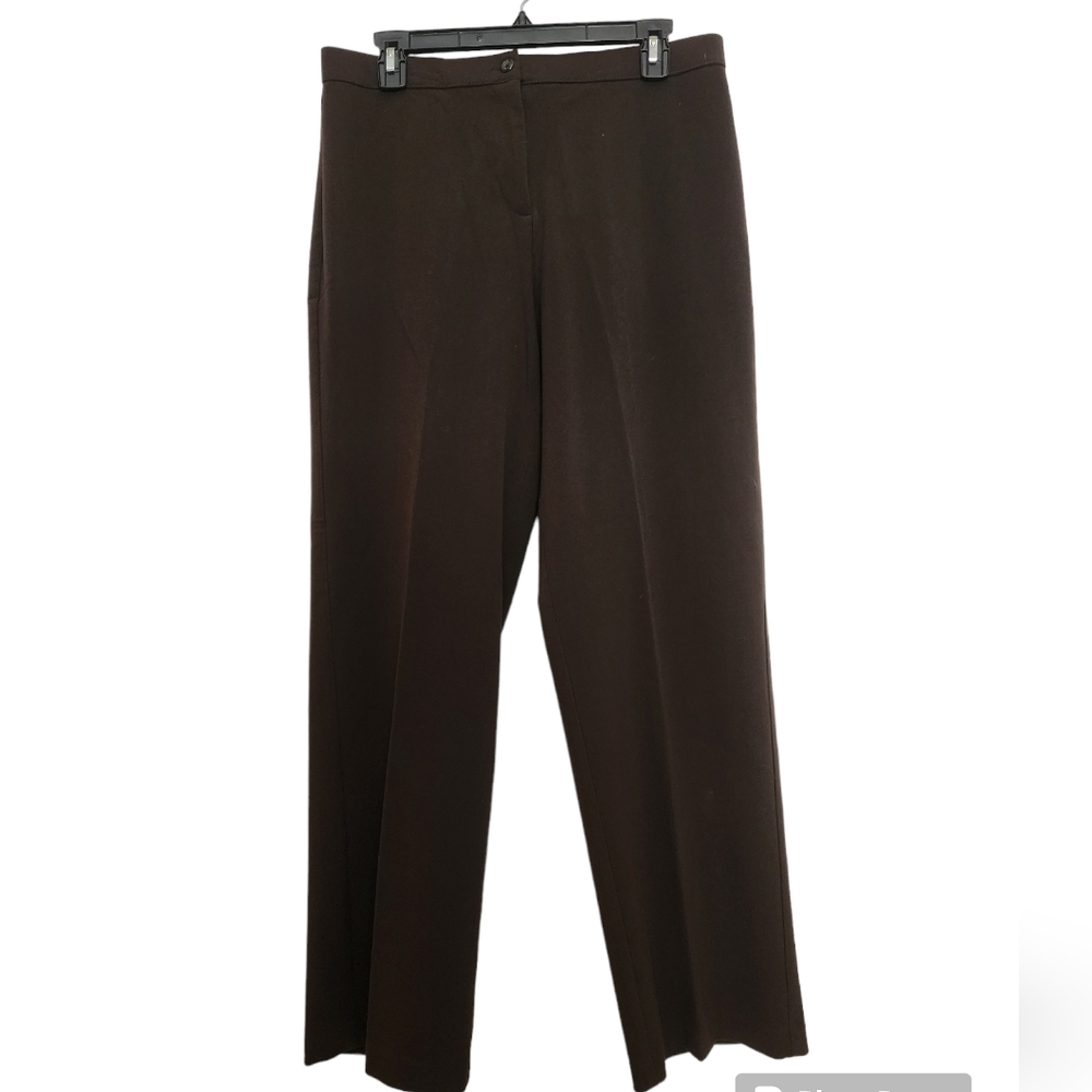 David Dart Brown Straight Leg Zip Front Slacks Pants SZ 10